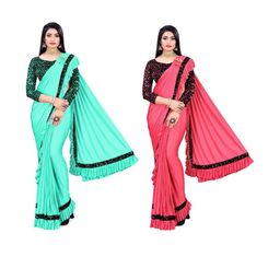 HARIOM FASHION Saree - Pack of 2-image-98