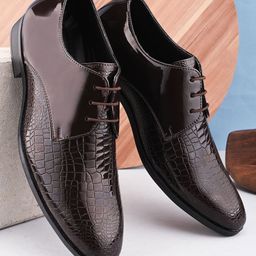 Provogue Men Textured Formal Shoes-picture-19