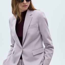 MANGO Slim Fit Single-Breasted Semi-Formal Blazer-image-88