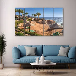 The Castle Decor Blue & Green 5 Piece Wood Other Wall Paintings-image-97