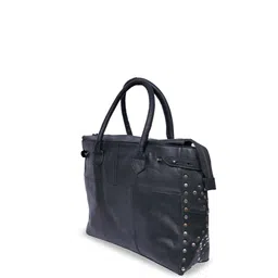 Celtic Textured Leather Shopper Tote Bag image 5