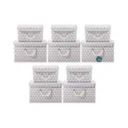Aura Grey Set of 6 Reusable Drawer Organiser Organisers-16