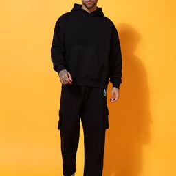 GRIFFEL Pure Cotton Hooded Sweatshirt And Trackpants-picture-32