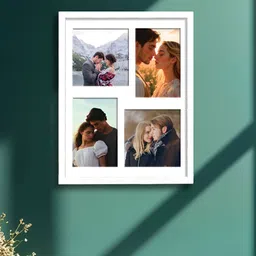 Art Street White 4 Openings Wooden Wall Photo Frame-image-57
