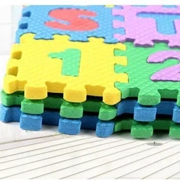 pyzel Foam Mat Mini Puzzle Interlocking Mats /ABCD Blocks for kids alphabets image 4