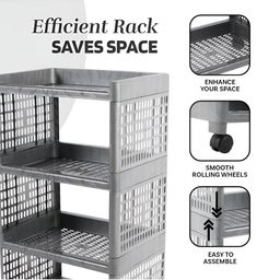 Aura Grey Set of 2 Regular Multi-Utility Organisers image 3