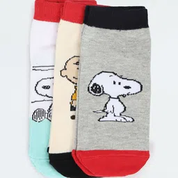max Boys Pack Of 3 Patterned Ankle-Length Socks-10