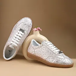 NICO NERINI Women Textured Leather Sneakers-picture-9