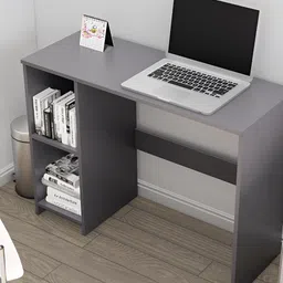 HEXA RED Grey Engineered Wood Study Table For Work From Home Students & Computer Table-42