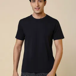 SleepZ by Raymond Men Solid Round Neck Cotton T-shirt-picture-16