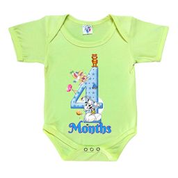 Cute Pals Infants Monthly Milestone Printed Cotton Bodysuit-image-58