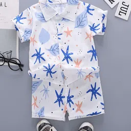 StyleCast x Revolte Boys Printed Short Sleeves Shirt With Shorts-49