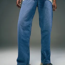 Flying Machine Men Cobain 90's Loose Fit Light Fade Jeans-picture-16