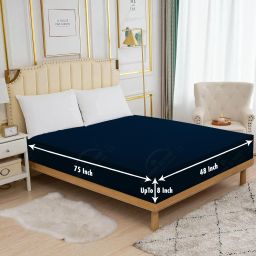 Fitted Single Size Stretchable, Waterproof Mattress Cover-image-48
