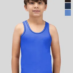 AMUL COMFY Boys Pack Of 5 Pure Cotton Innerwear Vests AC-DF-VE-RN-KIDS-ASSORTED-45-5PC-1