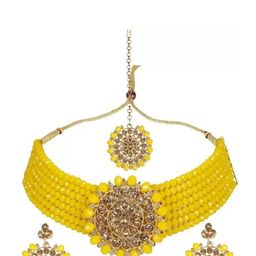 Anouk Women Yellow Jewellery Set-image-81