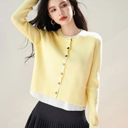 JC Collection Women Striped Crop Cardigan-image-87