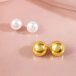 Rubans Voguish Circular Studs Earrings-39