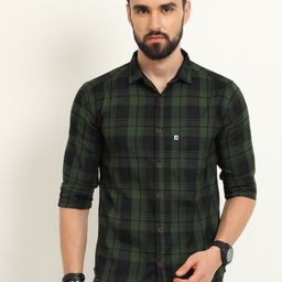ALLWIN PAUL Men Comfort Shepherd Checks Opaque Checked Casual Shirt-image-71