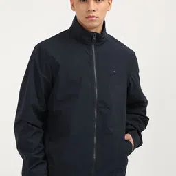 Tommy Hilfiger Men Colourblocked Mock Collar Windcheater Sporty Jacket-image-34