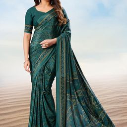 Jaanvi Floral Printed Pure Crepe Saree-picture-17