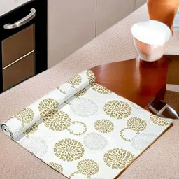 REVEXO White & Green Printed Water-Resistant Shelf Liner-image-99