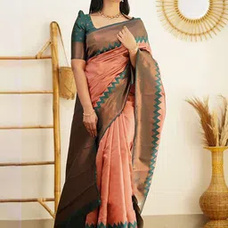 BerMondsey Woven Design Zari Banarasi Saree-picture-22