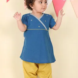 Fabindia Girls Striped Regular Pure Cotton Kurta with Salwar-picture-35