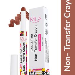 MILA BEAUTE Lock & Pout Matte Crayon Lipstick With Shea Butter - 1.25 g - Not Today-15