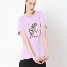 HESHA Bugs Bunny Printed Round Neck Pure Cotton T-Shirt-picture-52