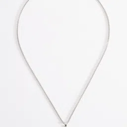 THE BEAR HOUSE Men Silver-Plated Stainless Steel Pendant With Chain-image-14