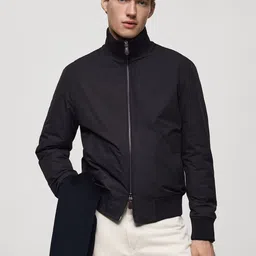 MANGO MAN Water-Repellent Bomber Jacket-image-75