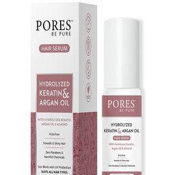 PORES Be Pure Hydrolyzed Keratin & Argan Oil Hair Serum - 100ml image 2