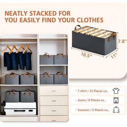 Panchhi Store Grey Set of 4 Reusable Multi-Utility Organisers image 3