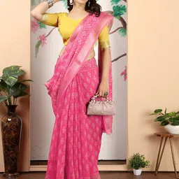 Moda Rapido Floral Zari Saree-image-51