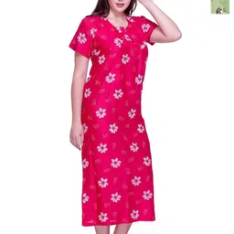 FIRST SLEEP Pack Of 2 Floral Printed Maxi Nightdress-image-57