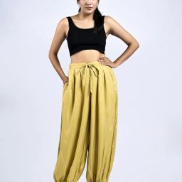 Solid Rayon Women Harem Pants-image-38