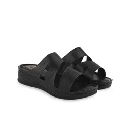 Shoetopia Girls Wedge Sandals with Laser Cuts-image-53