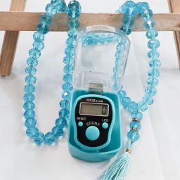 Digital Tasbih Counter and Prayer Beads Combo Pack (Clear) Digital Tally Counter-image-38