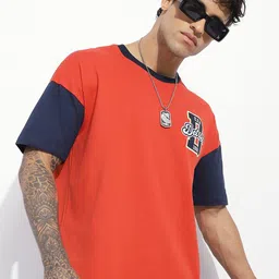 Stormborn Men Brand Logo Printed Round Neck Pure Cotton Oversized T-shirt-picture-17