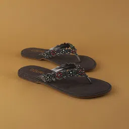 Ozuri Women Open Toe Flats-image-36