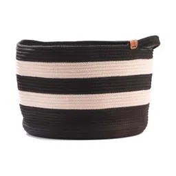 Umami Studio Black & White Laundry & Storage Basket-21