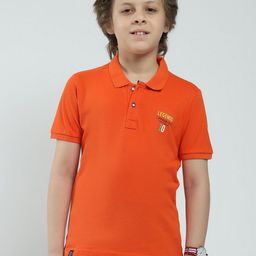 Monte Carlo Boys Polo Collar Pure Cotton T-shirt-image-68