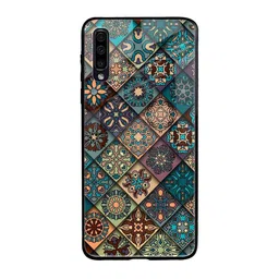 QRIOH Geometric Printed Samsung Galaxy A70 Back Case Mobile Accessories-picture-50