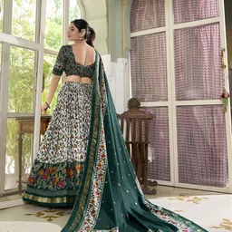 Aika Printed Foil Print Ready to Wear Lehenga & Unstitched Blouse With Dupatta image 2
