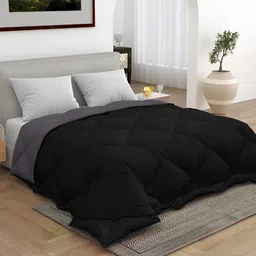 tundwal's Black & Grey Geometric Heavy Winter Double Bed Comforter-image-81