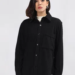 CHKOKKO Women Single-Breasted Winter Overcoat-image-4