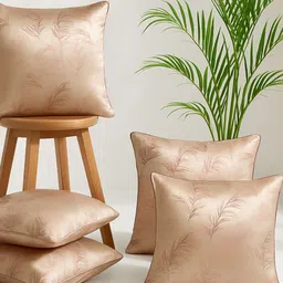 MFD HOME FURNISHING Pink Set of 5 Square Cushion Covers-picture-43