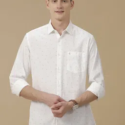 CAVALLO by Linen Club Men Contemporary Slim Fit Abstract Printed Casual Shirt-image-32