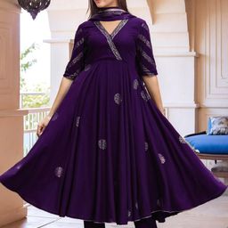 Aaghnya Women Viscose Rayon Printed Kurta Sets-image-95